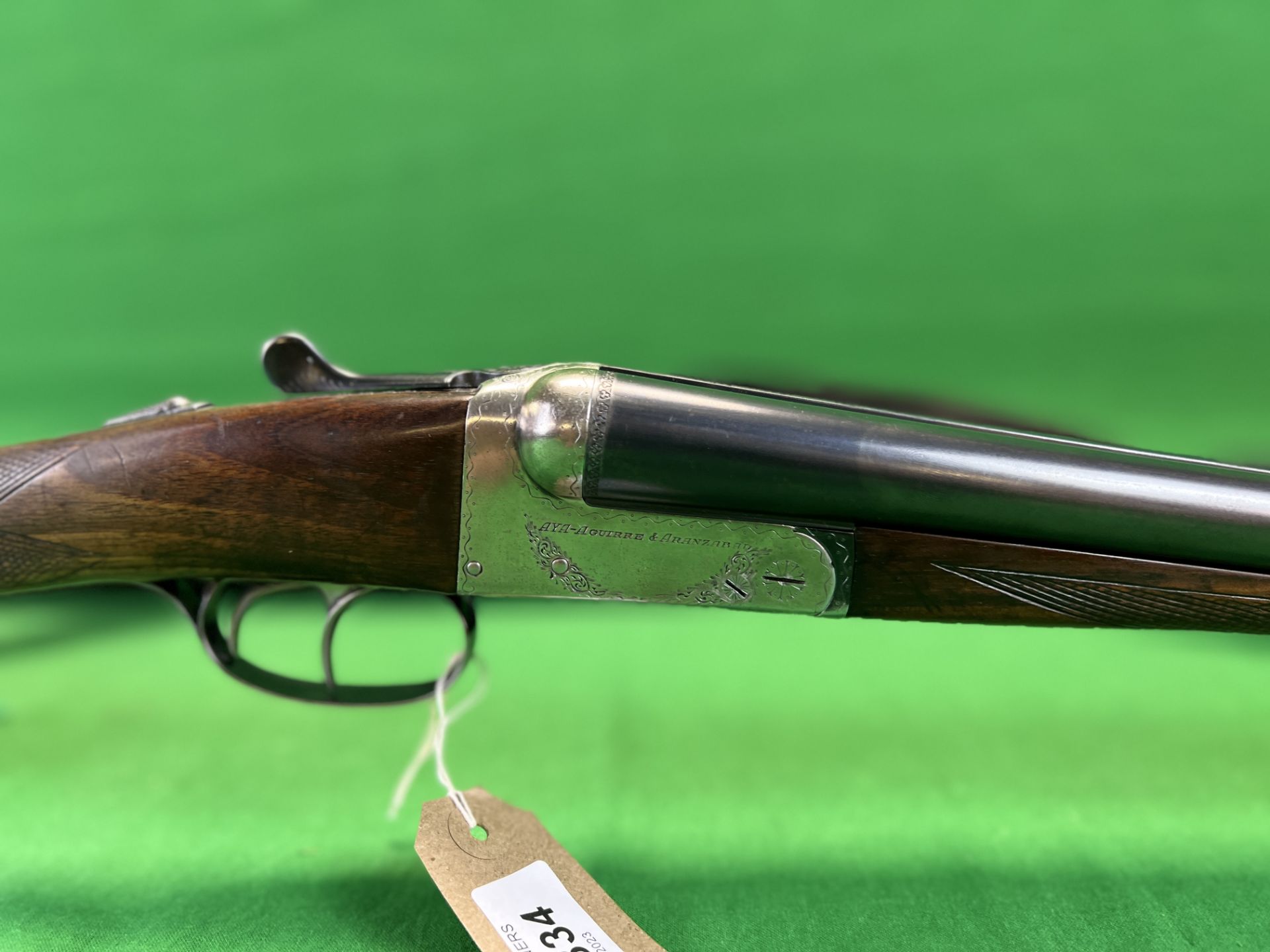 AYA 12 BORE SIDE BY SIDE SHOTGUN # 179840 28 INCH BARRELS, - Image 2 of 13