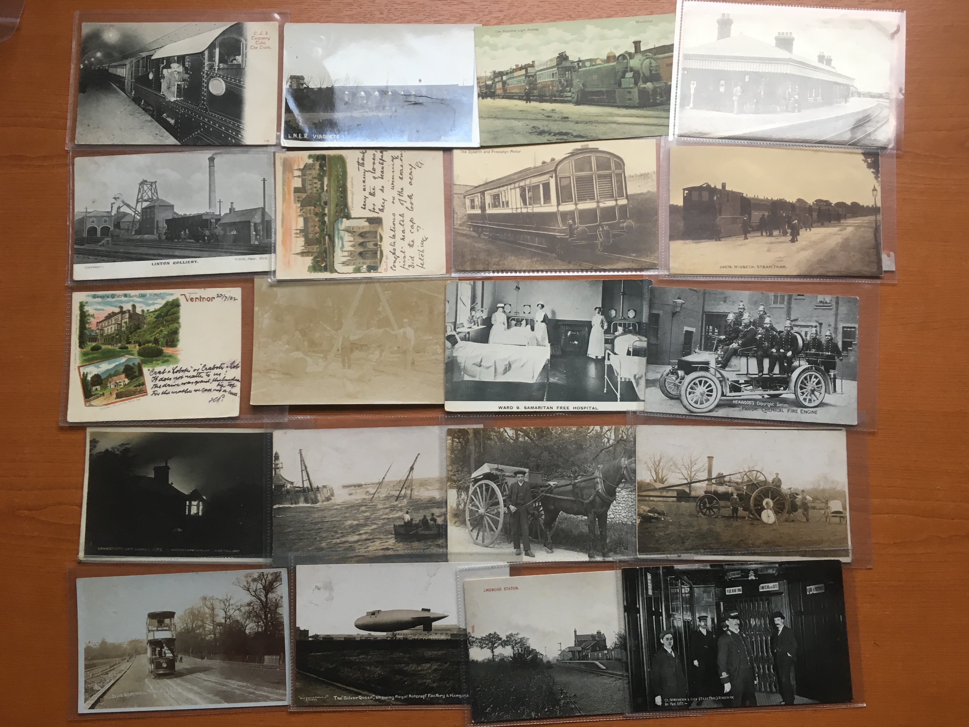 MIXED POSTCARDS WITH LOWESTOFT NET WORKS FIRE RP, DOG KENNEL HILL RP WITH TRAM, COURT SIZE,