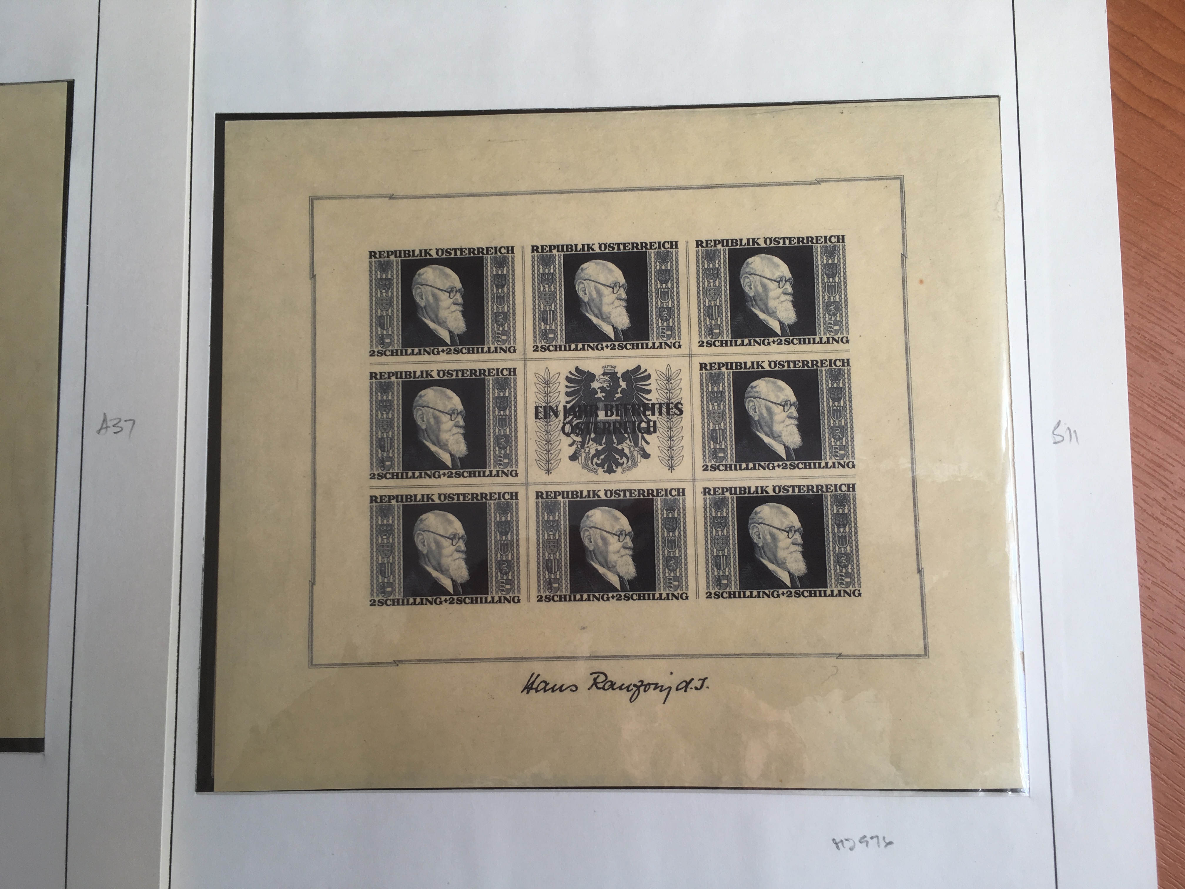 AUSTRIA: 1946 RENNER GOVT. MINISHEETS SET LHM, SCARCE. SG MS 976. - Image 4 of 5