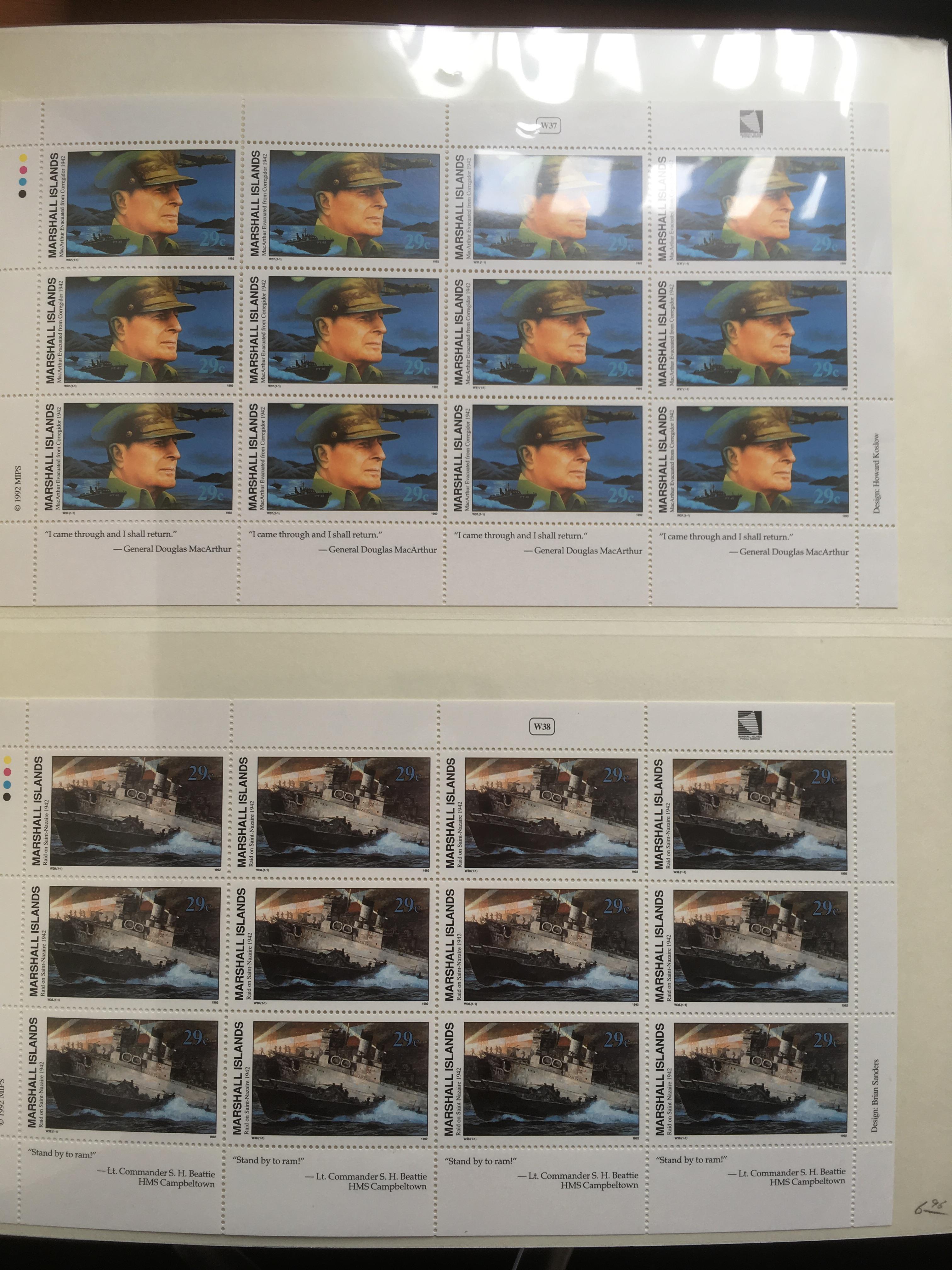 MARSHALL ISLANDS: 1994-9 MNH COLLECTION IN LINDER HINGELESS ALBUM AND ANOTHER SIMILAR ALBUM WITH - Image 7 of 16