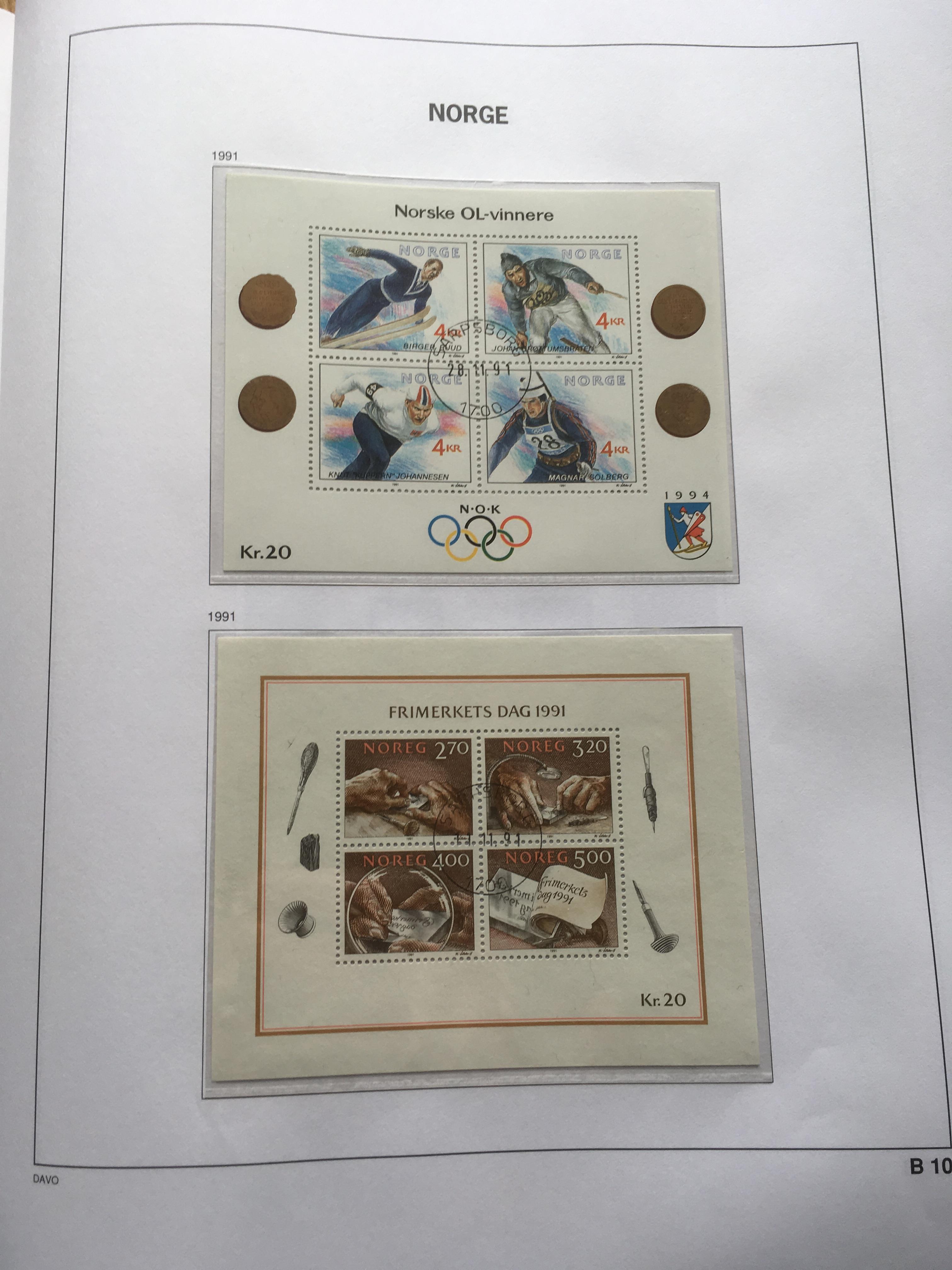 NORWAY: A COLLECTION TO 2016 IN TWO DAVO ALBUMS WITH 2000-2014 LARGELY COMPLETE, MINISHEETS, - Image 9 of 9
