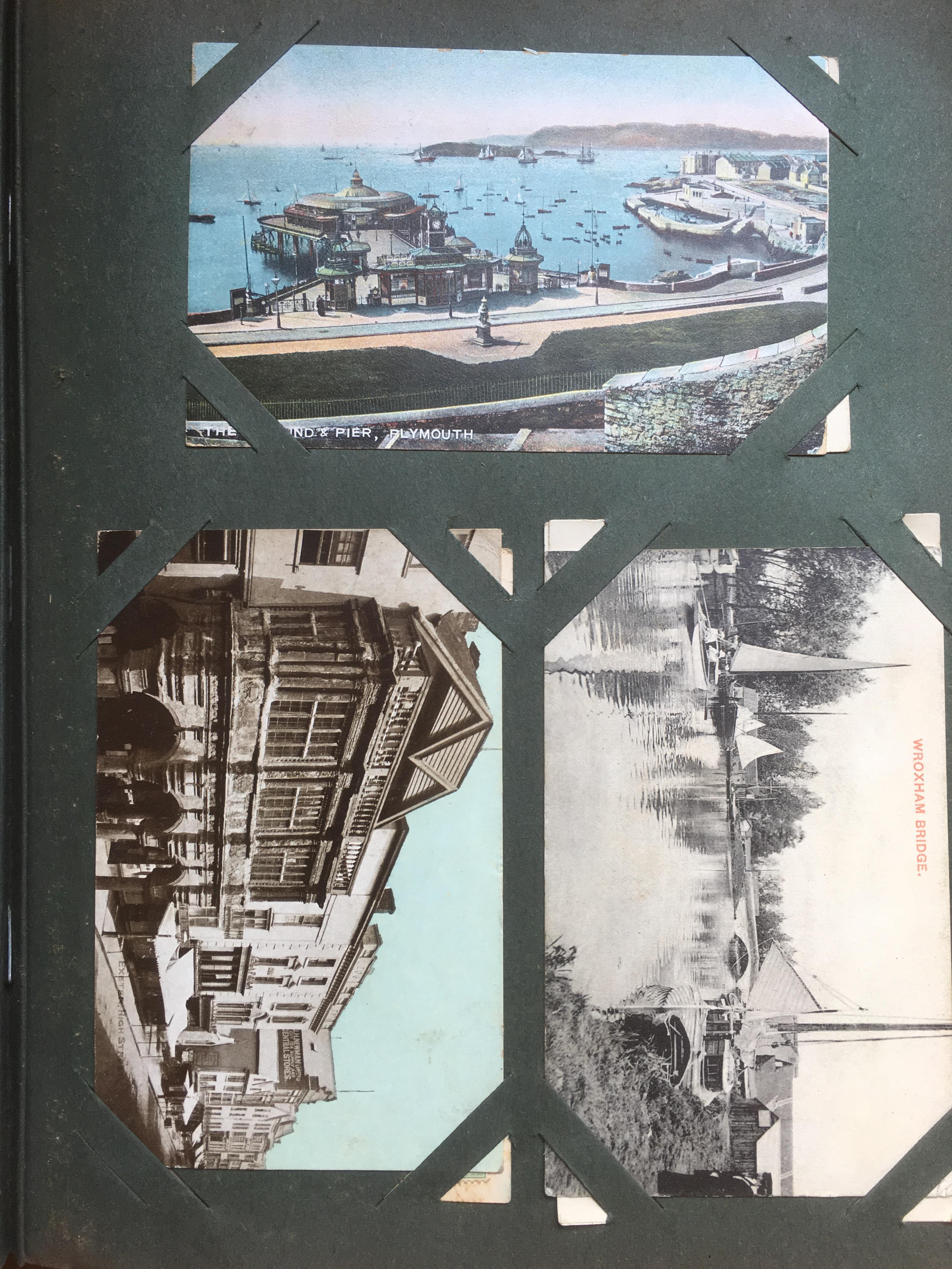 A COLLECTION OF POSTCARDS IN AN ALBUM AND LOOSE, SCOTLAND, SHIPS, NORFOLK, COMIC, HORNING, CHAGFORD, - Image 9 of 10