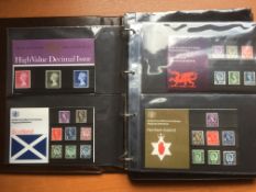 GB: BOX WITH PRESENTATION PACKS 1964-91 IN FOUR ALBUMS,