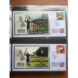 GB: BOX WITH 2001-2015 FIRST DAY COVER COLLECTION IN EIGHT ALBUMS,