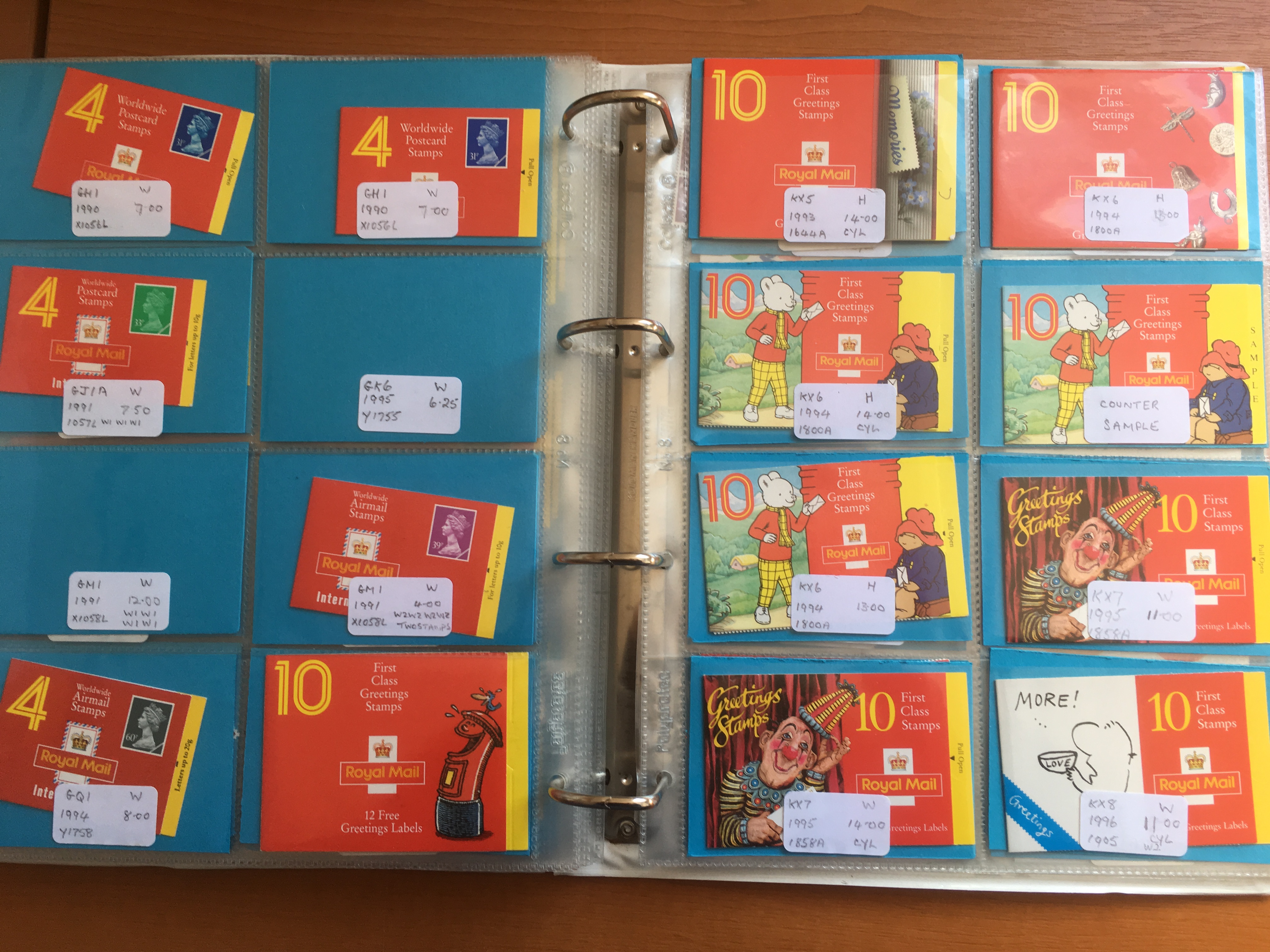 GB: BINDER OF WINDOW BARCODE AND GREETINGS BOOKLETS (APPROX. - Image 6 of 7