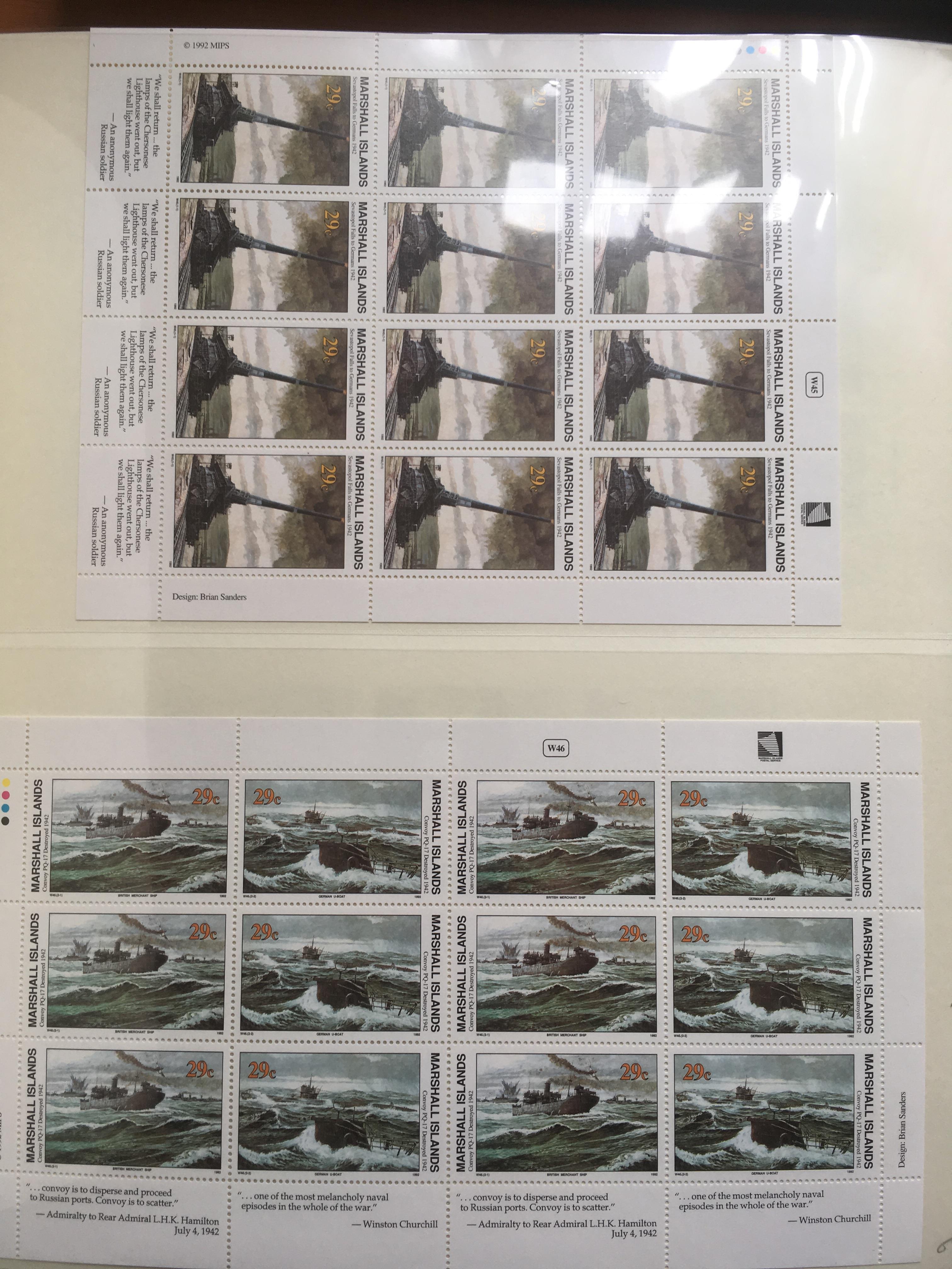 MARSHALL ISLANDS: 1994-9 MNH COLLECTION IN LINDER HINGELESS ALBUM AND ANOTHER SIMILAR ALBUM WITH - Image 6 of 16