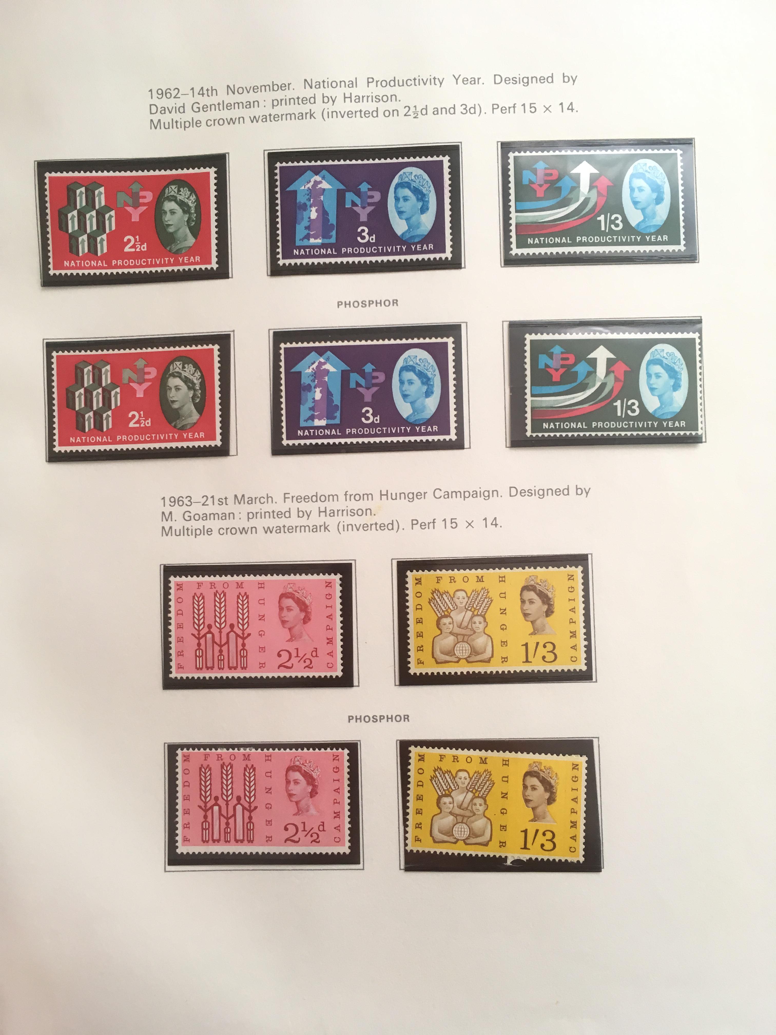 GB: 1952-1980 QE2 MINT COLLECTION ON COLLECTA PRINTED LEAVES, MIXED OG OR MNH INCLUDING WILDINGS, - Image 5 of 7
