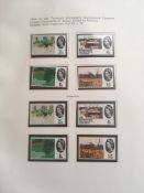 GB: 1952-1980 QE2 MINT COLLECTION ON COLLECTA PRINTED LEAVES, MIXED OG OR MNH INCLUDING WILDINGS,