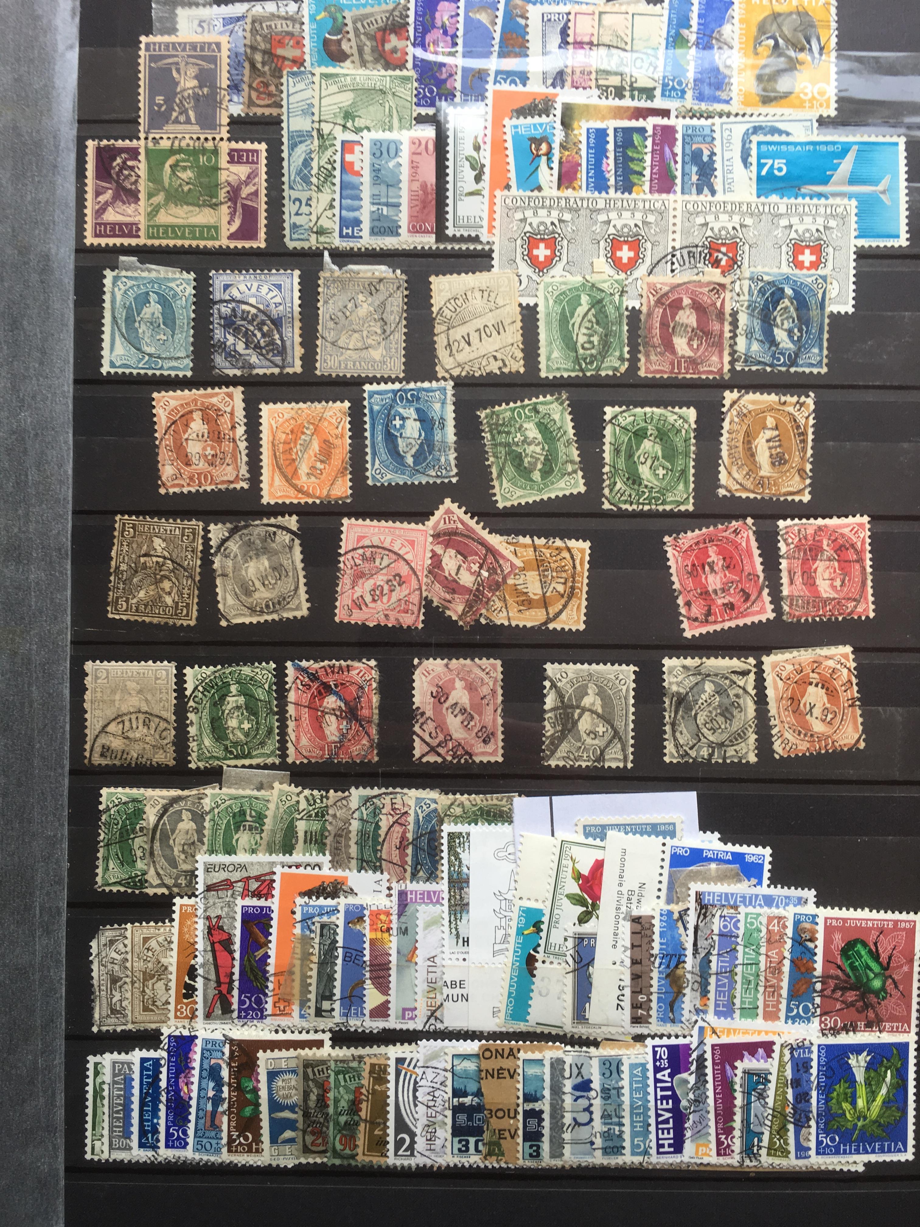 SWITZERLAND: LARGE BOX WITH A VERY EXTENSIVE COLLECTION AND ACCUMULATIONS IN THIRTEEN VARIOUS - Image 3 of 26