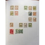 BOX WITH FOREIGN ON STOCKCARDS AND LOOSE, ALBANIA, CHINA REMAINDER COLLECTION IN AN ALBUM, USA,