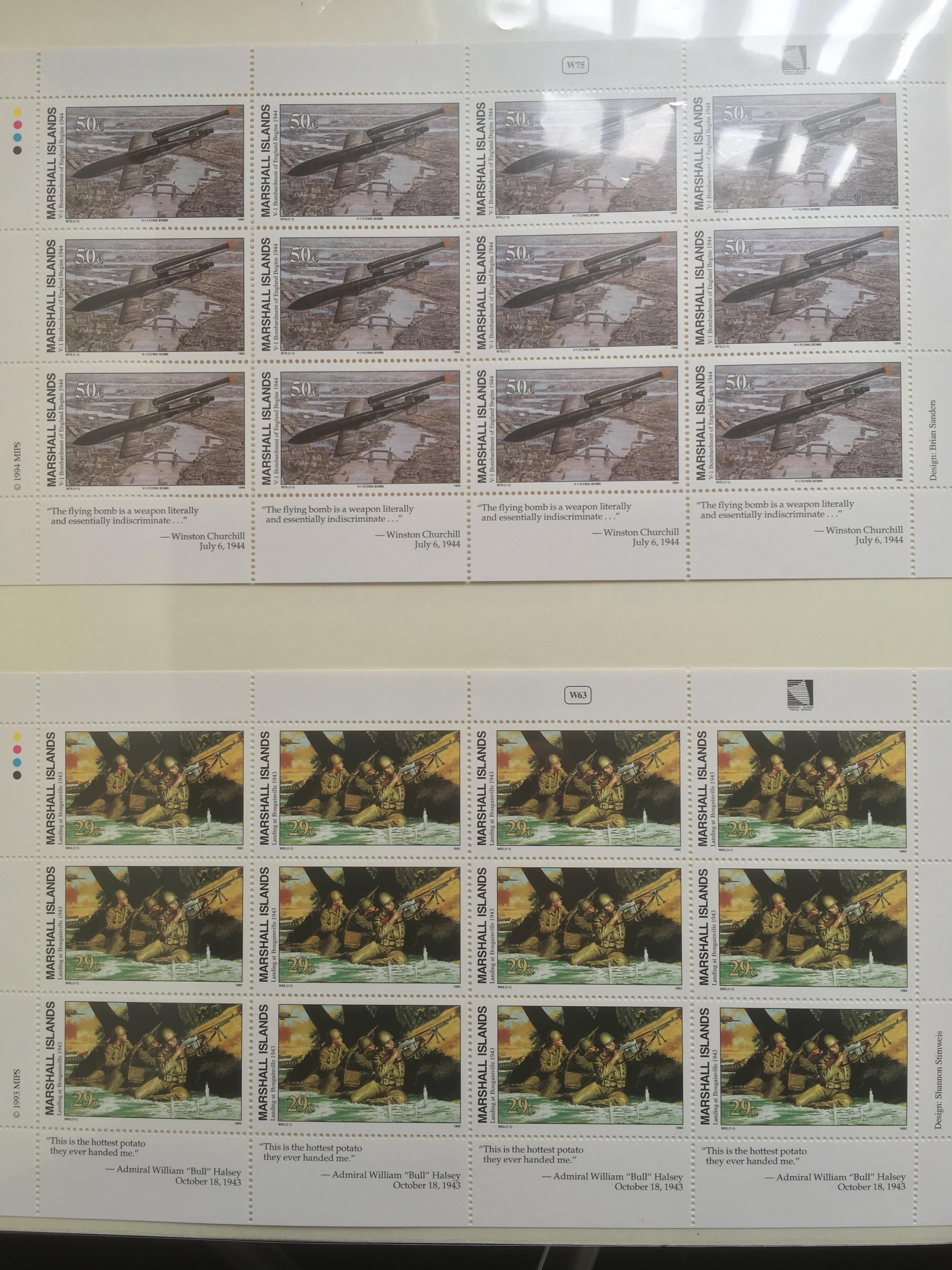 MARSHALL ISLANDS: 1994-9 MNH COLLECTION IN LINDER HINGELESS ALBUM AND ANOTHER SIMILAR ALBUM WITH - Image 4 of 16