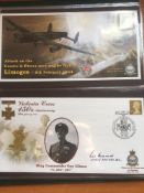 GB: LARGE BOX WW2 RAF AND RELATED COVERS IN TEN ALBUMS, MANY SIGNED INCLUDING 617 SQUADRON,