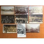 DEVON: RP POSTCARDS INCLUDING EXETER, FOOTBALL CROWDS, ELLACOMBE, SHIP LAUNCH,