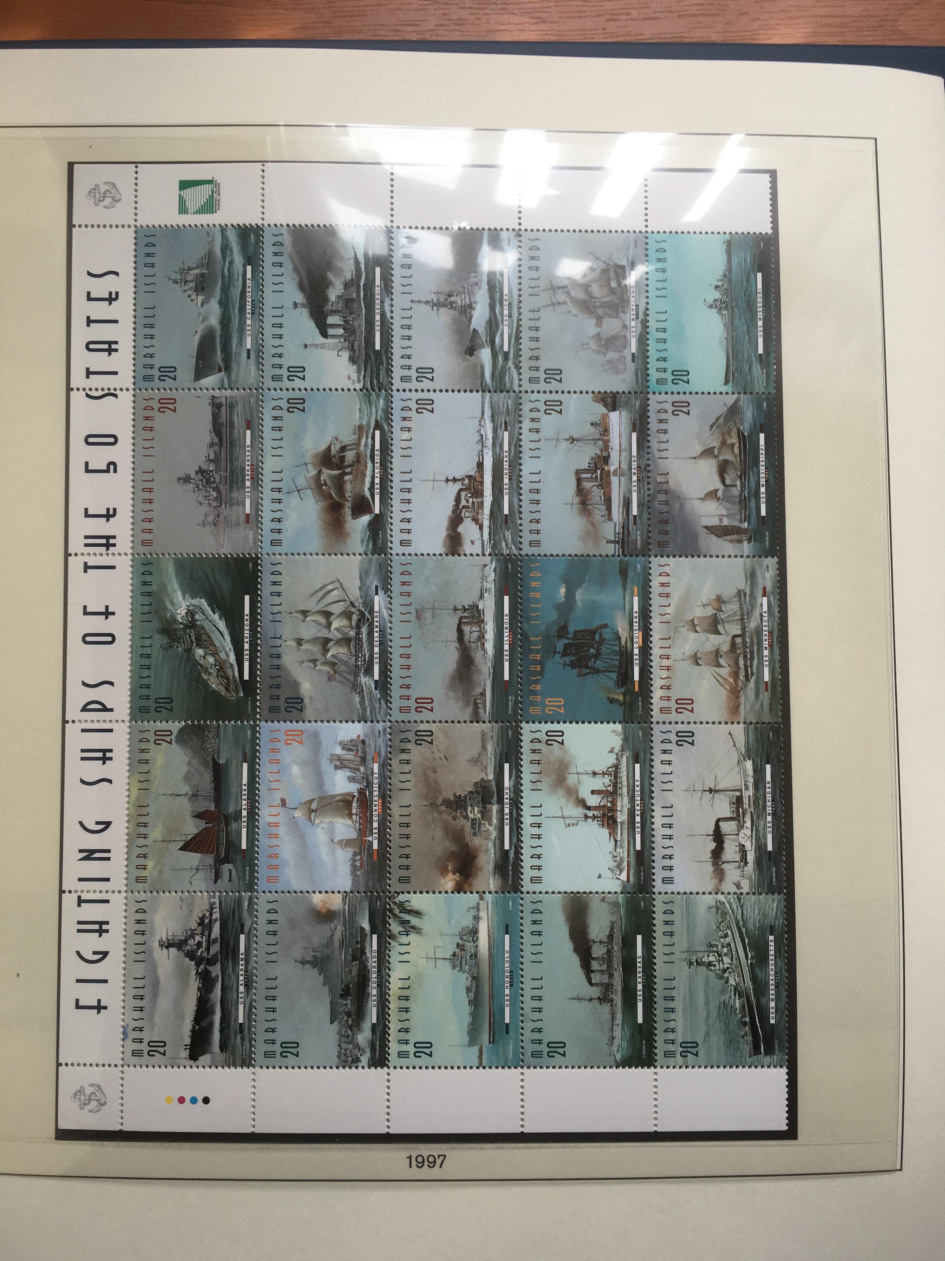 MARSHALL ISLANDS: 1994-9 MNH COLLECTION IN LINDER HINGELESS ALBUM AND ANOTHER SIMILAR ALBUM WITH - Image 14 of 16