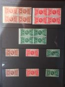 GB: 1911-35 KG5 COLLECTION IN TWO ALBUMS, ROYAL AND BLOCK CYPHERS WITH SHADES, USED CONTROLS,