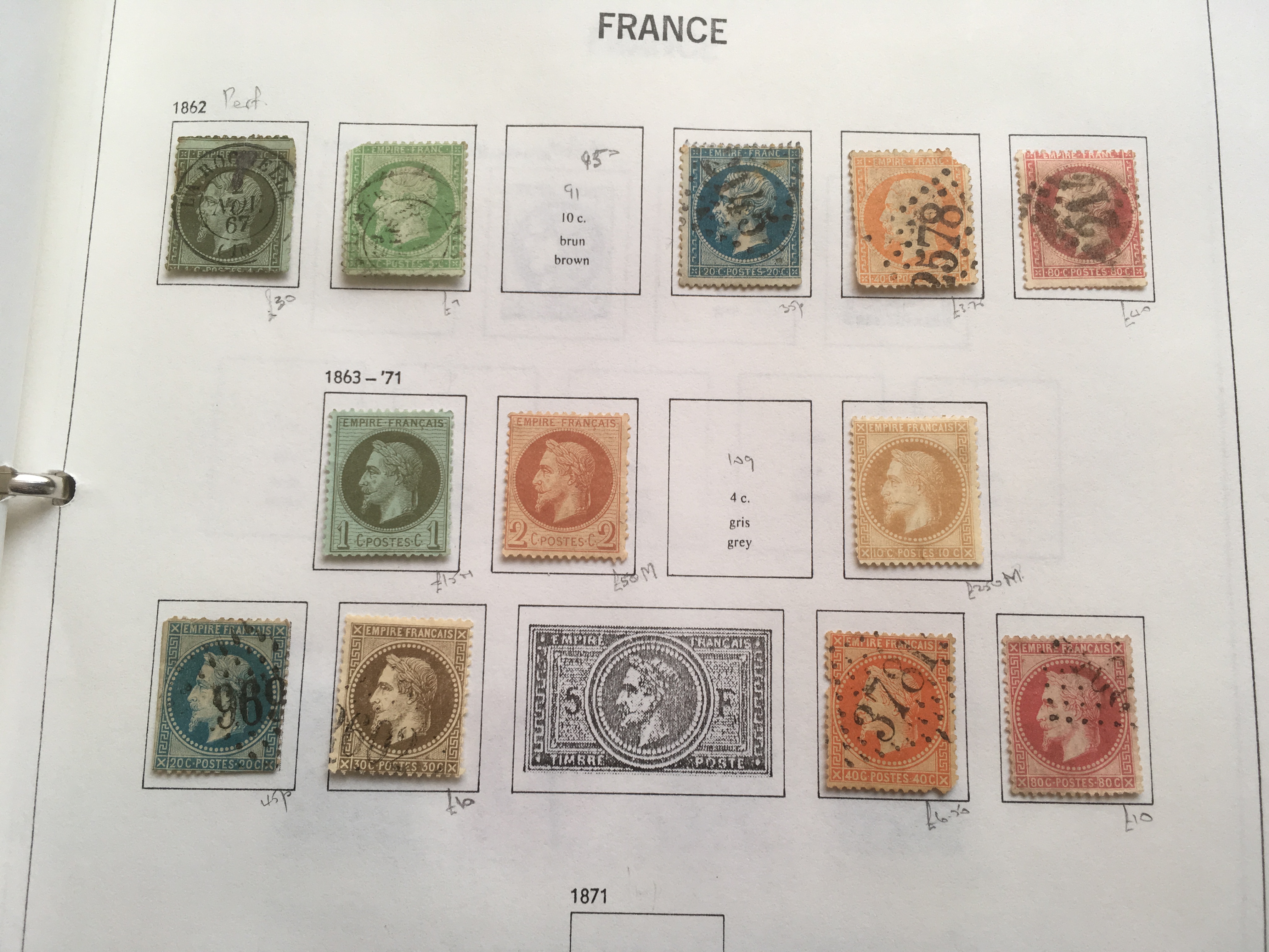 FRANCE: BOX WITH REMAINDER COLLECTIONS IN FOUR VARIOUS VOLUMES. - Image 8 of 17