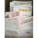 GB: BOX WITH 1971 POSTAL STRIKE STAMPS AND COVERS DUPLICATED,
