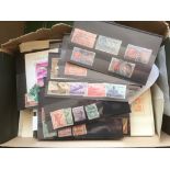 ITALY: BOX WITH A VAST ACCUMULATION ON CARDS, IN PACKETS AND LOOSE, COVERS, SAN MARINO AND VATICAN,