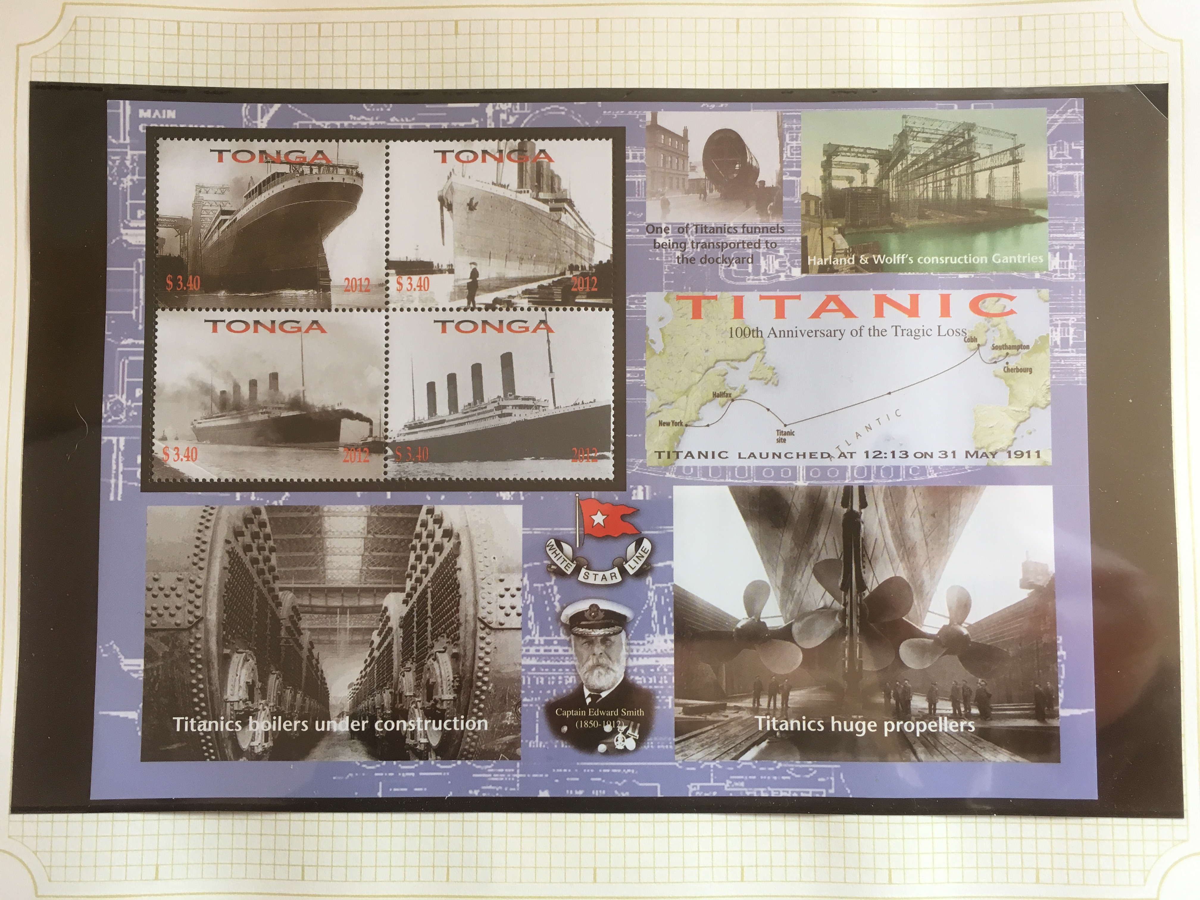 2012 CENTENARY OF TITANIC MNH SETS, MINISHEETS, ETC.