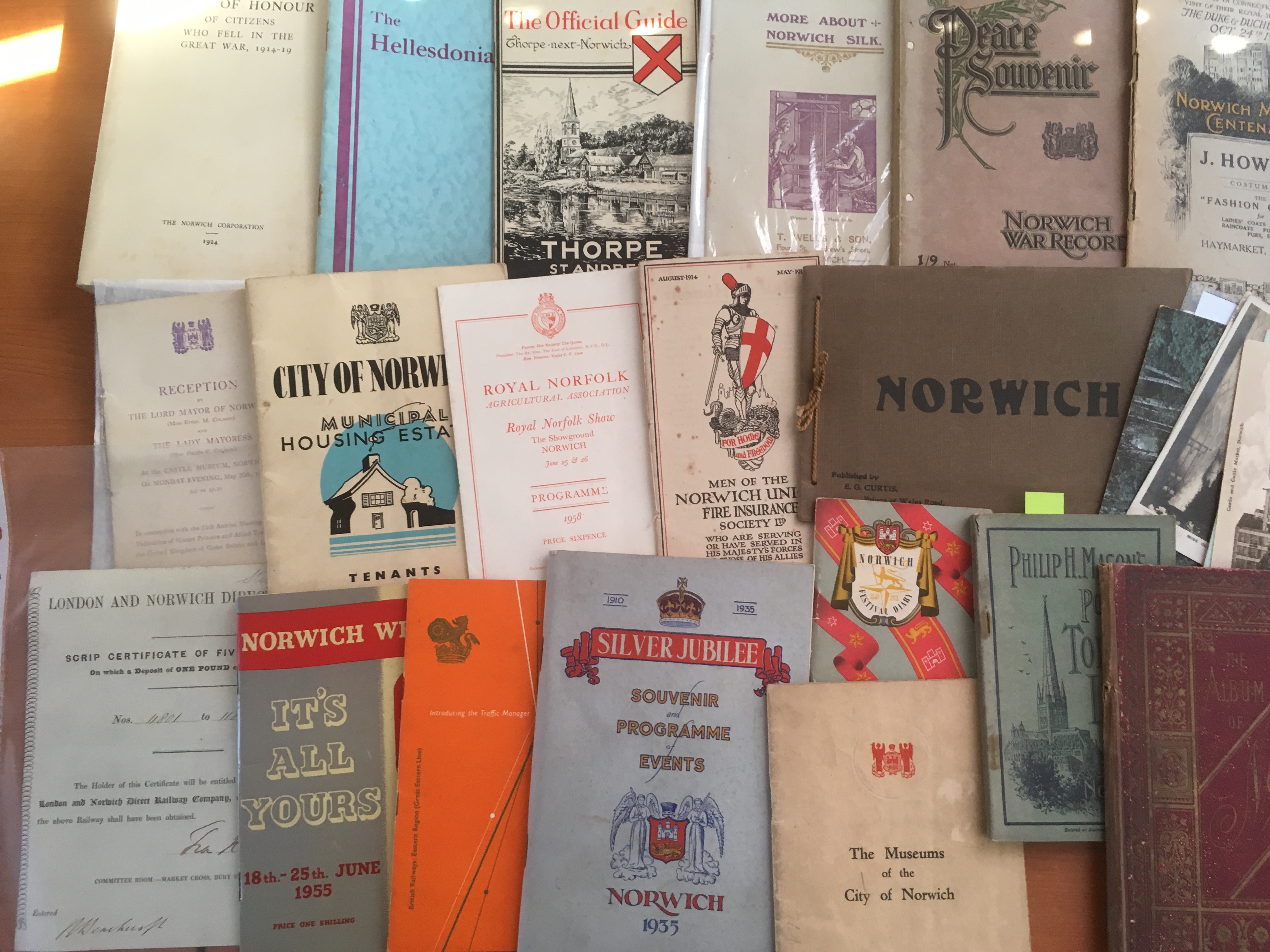 FILE BOX NORWICH RELATED PAMPHLETS AND EPHEMERA, BOOKLETS, ETC. (APPROX. - Image 2 of 8