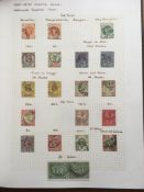 GB: 1855-1900 MAINLY USED QV SURFACE PRINTED COLLECTION IN A BINDER, 1855-7 4d SMALL GARTER,