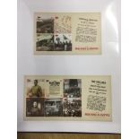 CENTENARY OF WW1 MNH COLLECTION IN THREE ALBUMS, SETS, SHEETLETS, MUCH CHANNEL ISLANDS, IOM, GB,