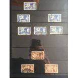 GB: BINDER WITH EDW8 AND KG6 MINT AND USED COLLECTION, BLOCKS, HIGH VALUES,