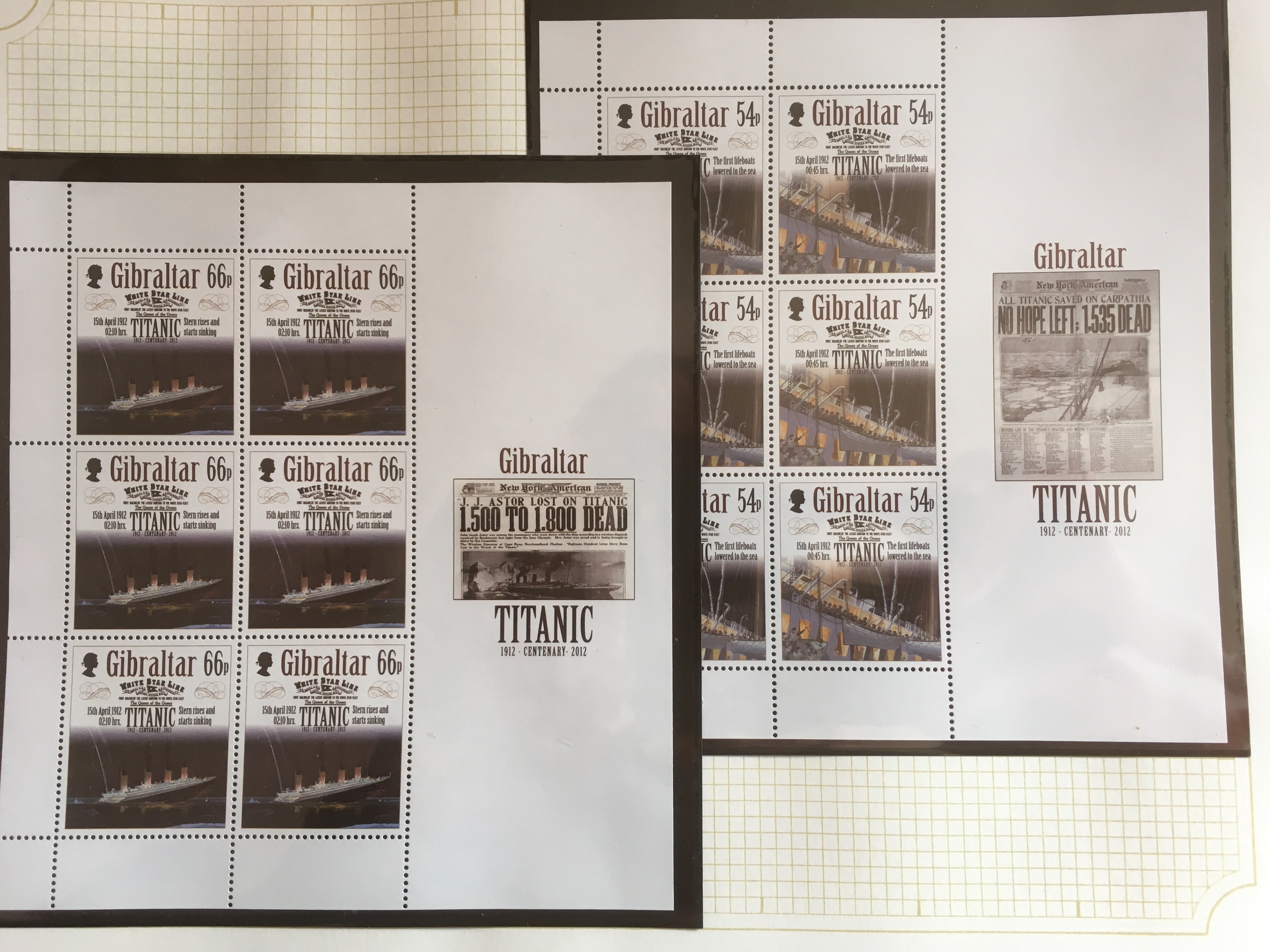 2012 CENTENARY OF TITANIC MNH SETS, MINISHEETS, ETC. - Image 5 of 5