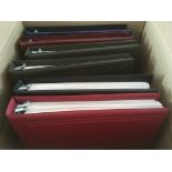 USA: BOX WITH 1890-2015 MAINLY USED CONDITION IN SIX BINDERS, 1902 VALUES TO $1, 1901 PAN-AM SET,