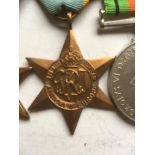 WW2 GROUP OF FOUR ON BAR, 39-45 STAR, AIR CREW EUROPE WITH FRANCE AND GERMANY BAR,