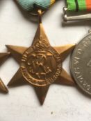 WW2 GROUP OF FOUR ON BAR, 39-45 STAR, AIR CREW EUROPE WITH FRANCE AND GERMANY BAR,