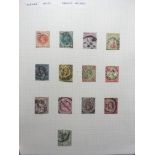 GB: SG WYON ALBUM WITH QV USED COLLECTION, 1d REDS WITH PART SHEET RECONSTRUCTIONS, 1870 ½d (12),