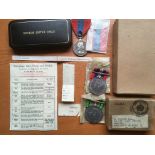 MEDALS: WW2 DEFENCE AND WAR MEDAL IN BOX OF ISSUE TO K.