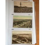 ALBUM OF GREAT YARMOUTH POSTCARDS INCLUDING YARMOUTH ROWS (12), COMIC (48), ETC.