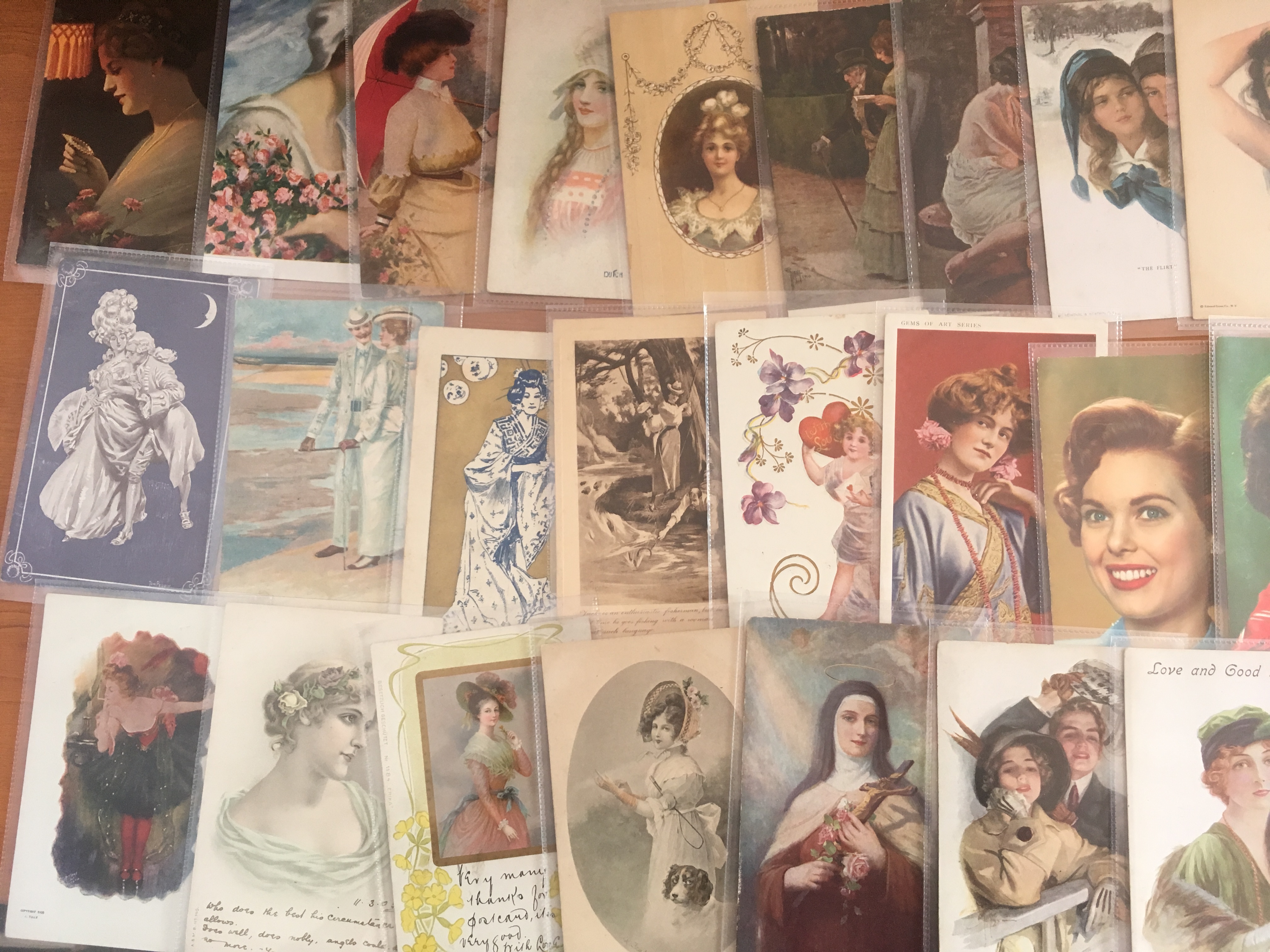 MIXED POSTCARDS, GLAMOUR, ROMANCE, PRETTY LADIES, ETC. - Image 2 of 3