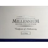 GB COINS: 2000 MILLENNIUM SILVER COLLECTION IN CASE WITH CERTIFICATE No.