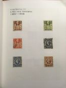 GB: ALBUM WITH 1902-1982 USED COLLECTION, EDWARD 7th WITH DE LA RUE 10/- AND £1 (SMALL WRINKLE),