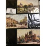 ALBUM WITH A COLLECTION TUCKS ART CARDS, MAINLY OILETTES IN SETS OF SIX, ALL BY C.E.