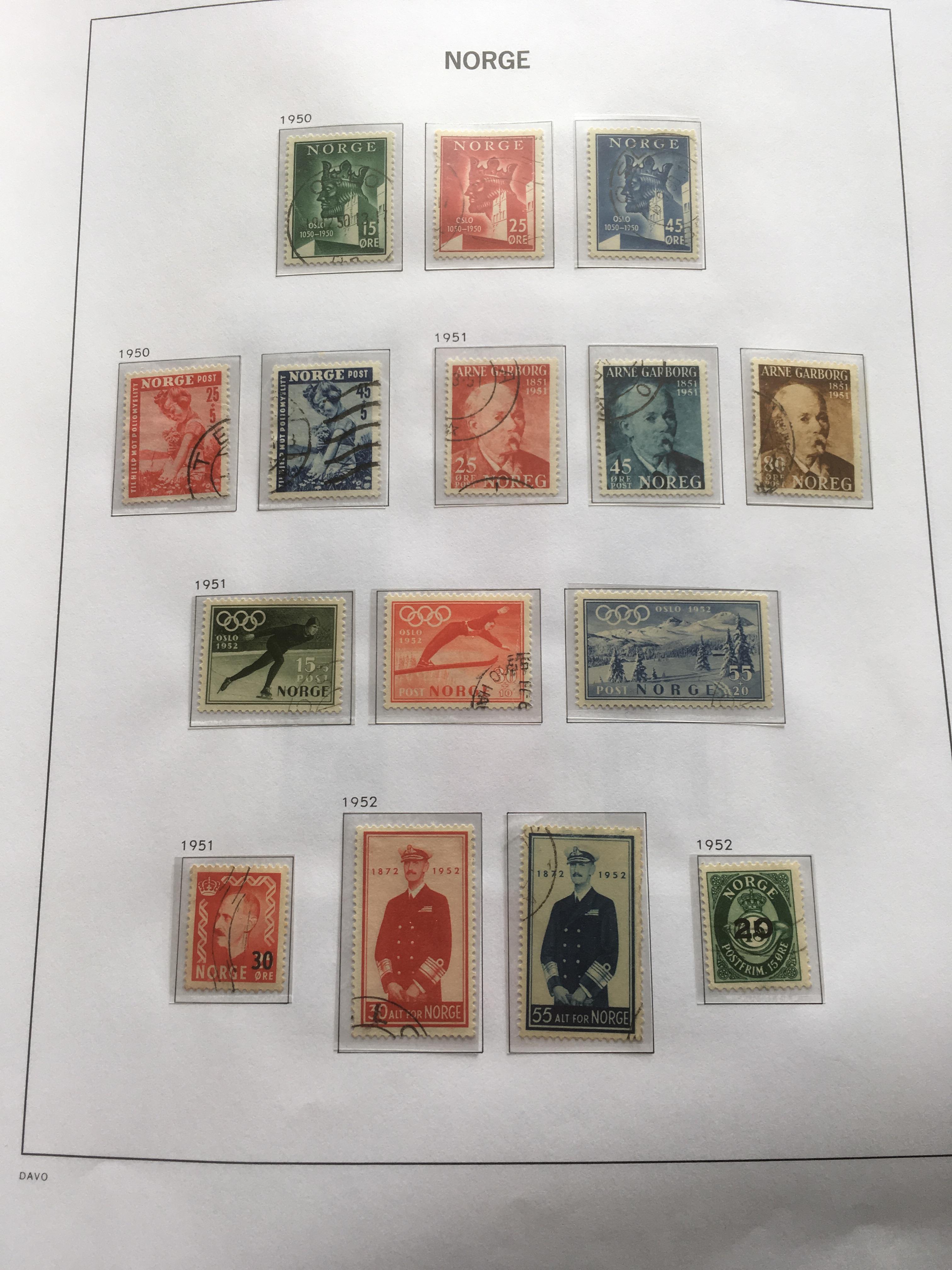 NORWAY: A COLLECTION TO 2016 IN TWO DAVO ALBUMS WITH 2000-2014 LARGELY COMPLETE, MINISHEETS, - Image 5 of 9