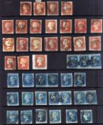 GB: 1841 1d (21), 2d (22), ALL USED, SOME MX CANCELS,