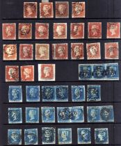 GB: 1841 1d (21), 2d (22), ALL USED, SOME MX CANCELS,
