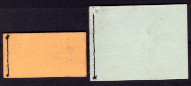 GB: BOOKLETS: 1938-40 6d PLAIN COVERS, PANES OF 2 SG BD1 AND PANES OF 4, SG BD3.