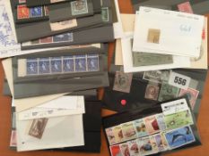 FILE BOX WITH AN ECLECTIC MIX, GB WITH POSTAGE DUES, MINT 1970s-80s COMMONWEALTH IN PACKETS,