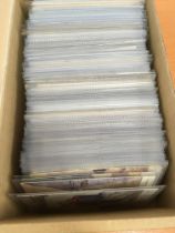 BOX OF MIXED ARTIST SIGNED POSTCARDS, GLAMOUR, COMIC, WW1, CHILDREN, ETC. (APPROX.