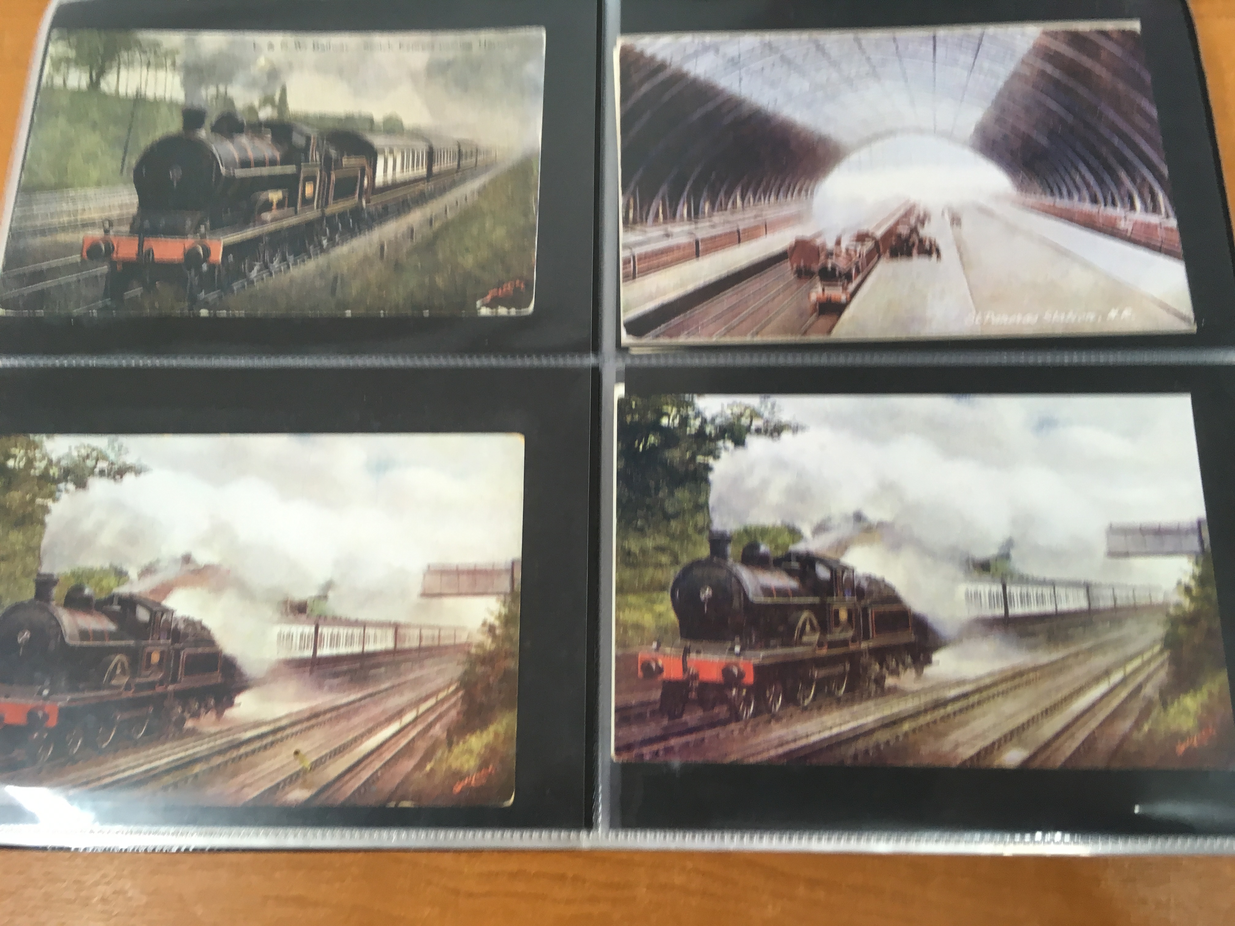 ALBUM WITH RAILWAY POSTCARDS, MAINLY COLOURED WITH MANY POSTALLY USED, - Image 12 of 23