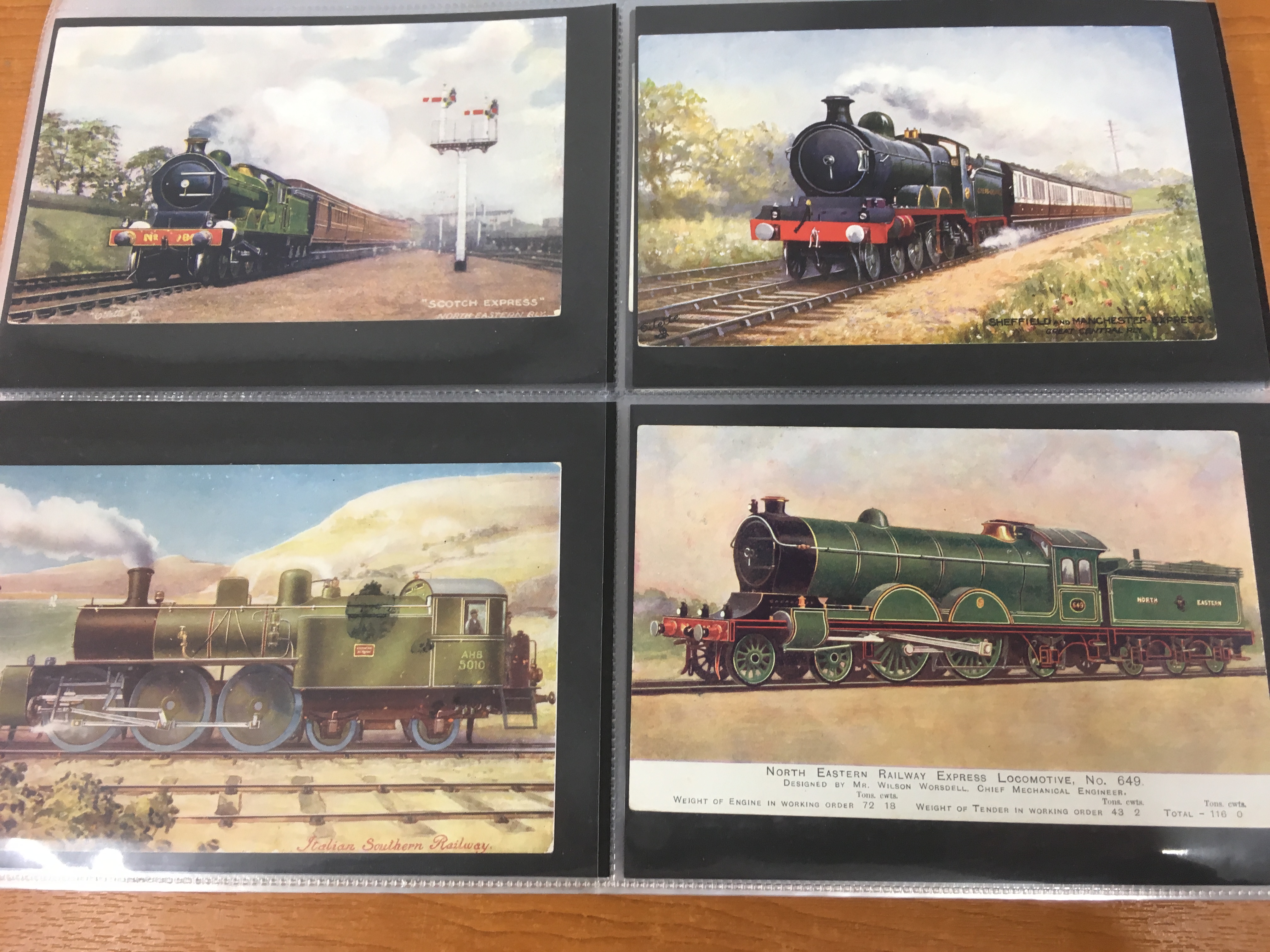 ALBUM WITH RAILWAY POSTCARDS, MAINLY COLOURED WITH MANY POSTALLY USED, - Image 7 of 23
