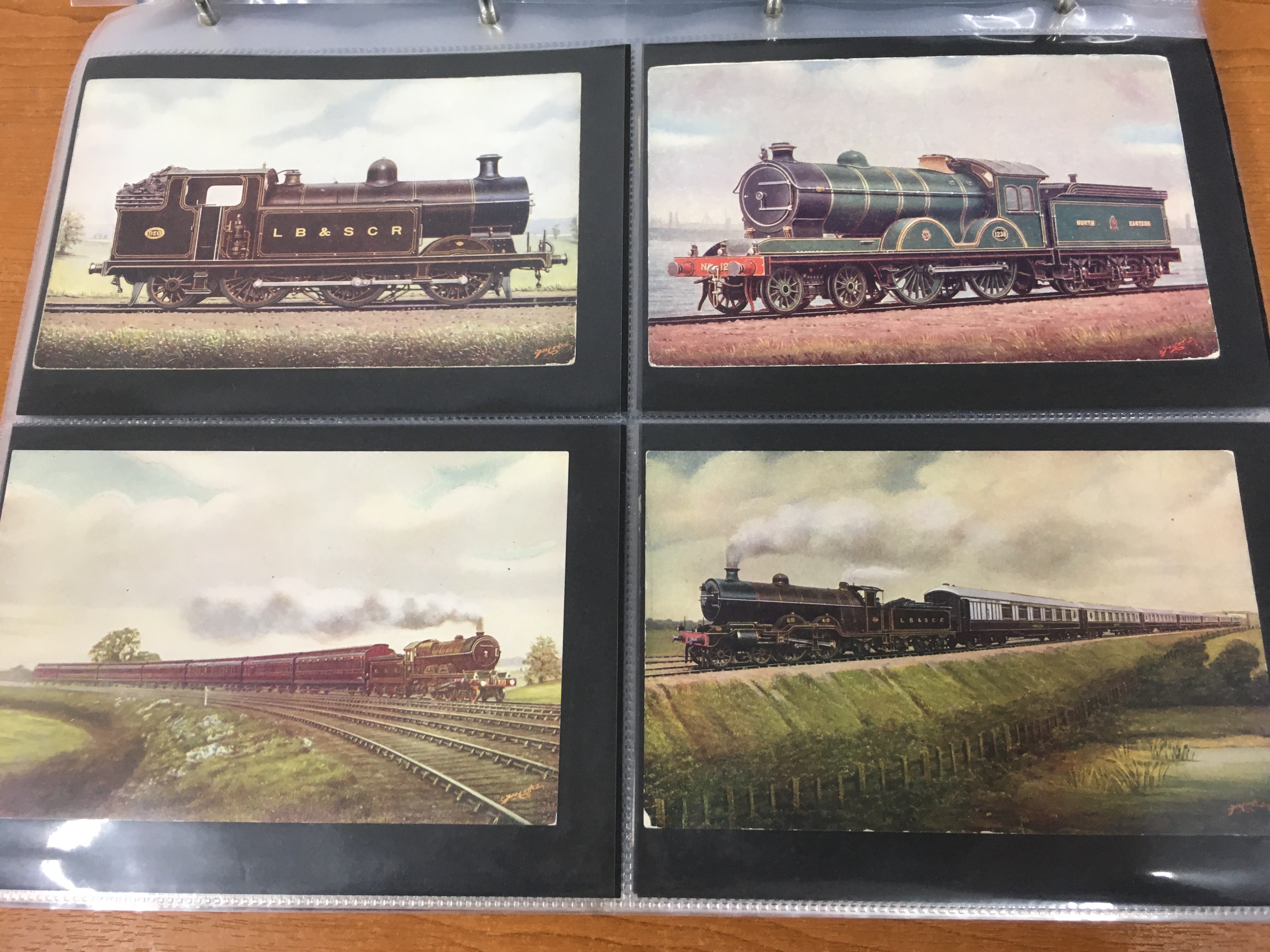 ALBUM WITH RAILWAY POSTCARDS, MAINLY COLOURED WITH MANY POSTALLY USED, - Image 10 of 23
