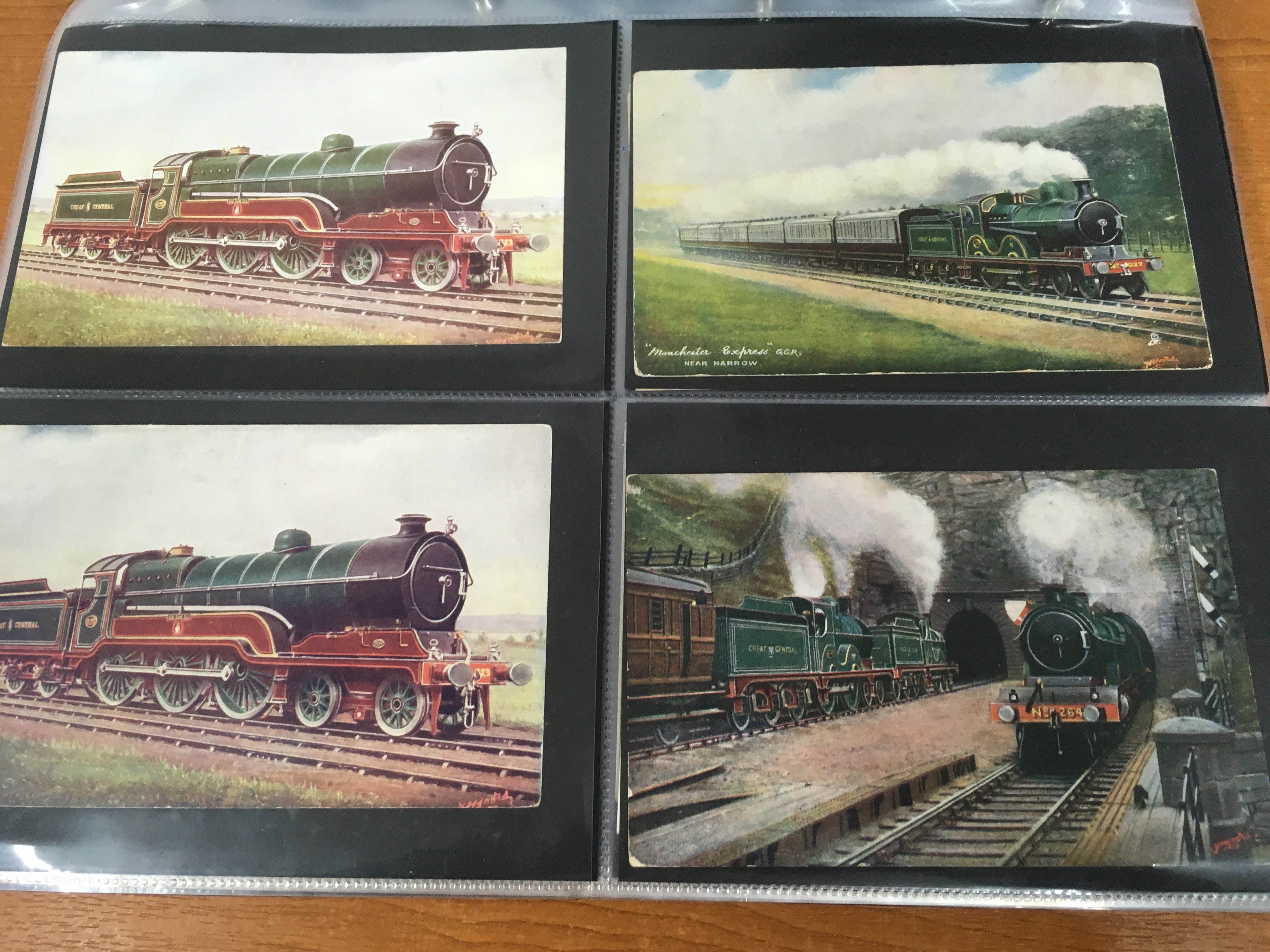 ALBUM WITH RAILWAY POSTCARDS, MAINLY COLOURED WITH MANY POSTALLY USED, - Image 11 of 23