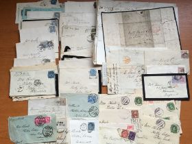 MIXED COVERS TO UK WITH A FEW PRE-ADHESIVE, PLUS STAMPED ITEMS FROM NEW ZEALAND, CANADA,