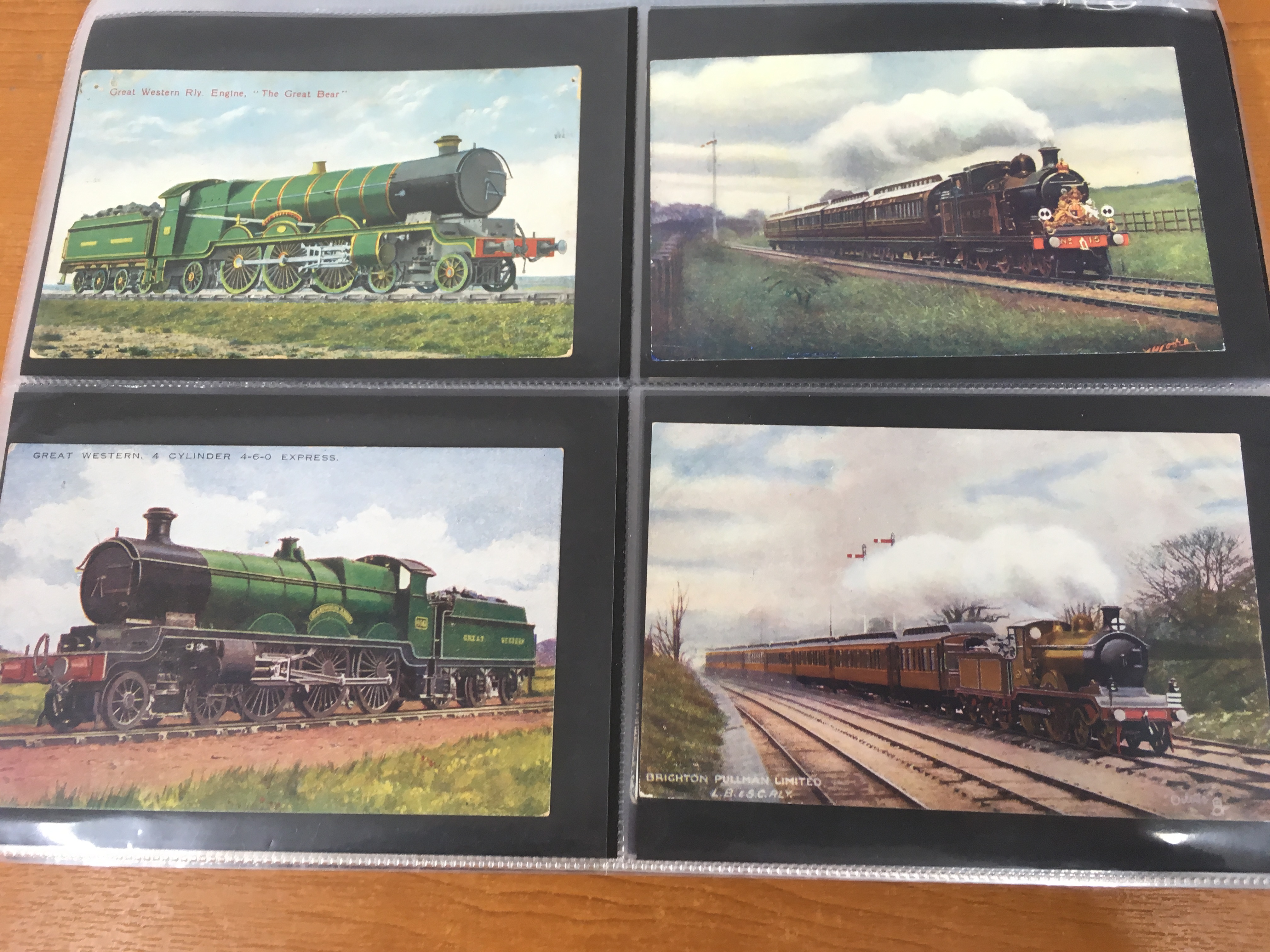 ALBUM WITH RAILWAY POSTCARDS, MAINLY COLOURED WITH MANY POSTALLY USED, - Image 8 of 23